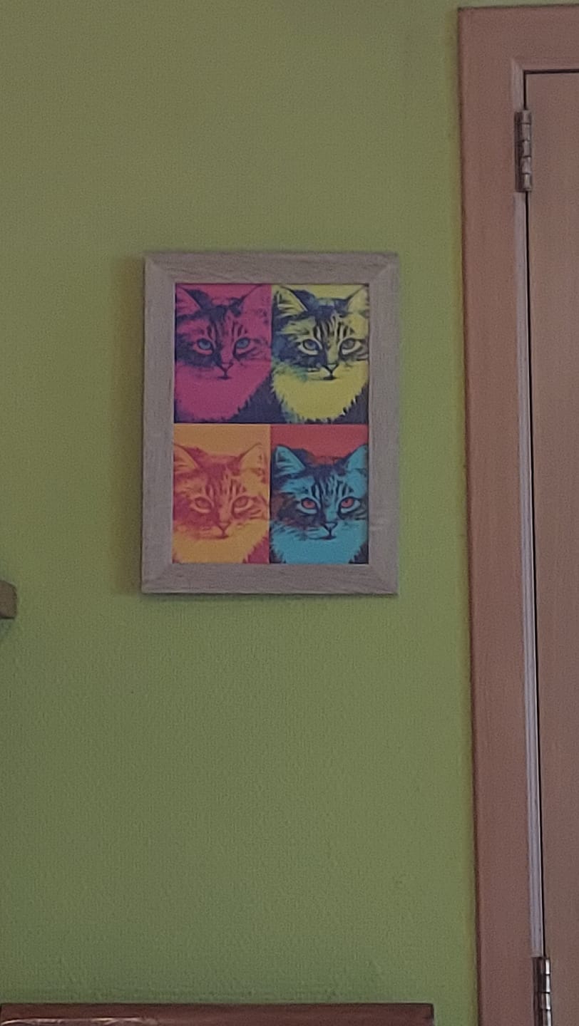 Customer photo review of Carrés de couleur - Poster personnalisé