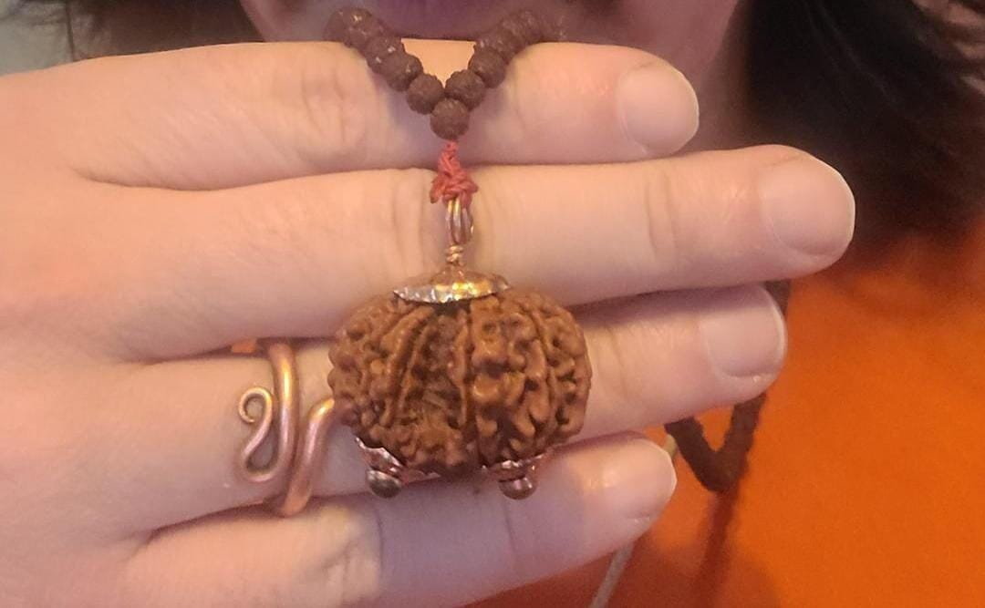 Customer photo review of Gauri Shankar Rudraksha - 100% Natural & Certified
