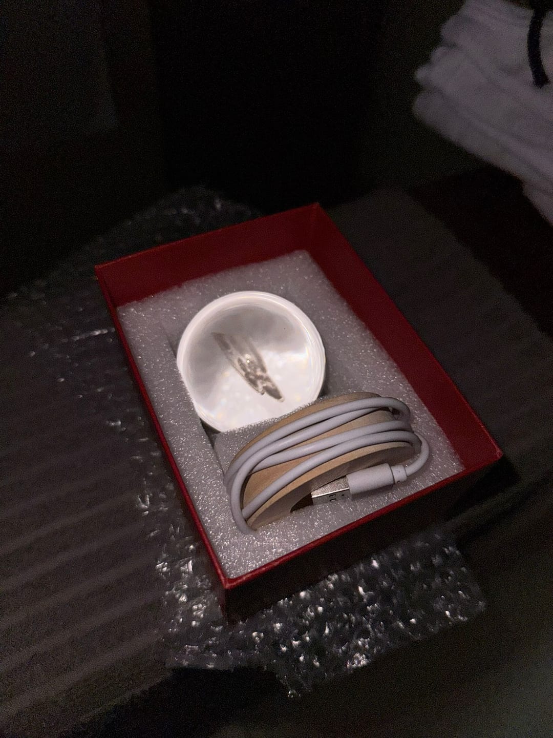 Customer photo review of Esfera de Cristal Personalizada