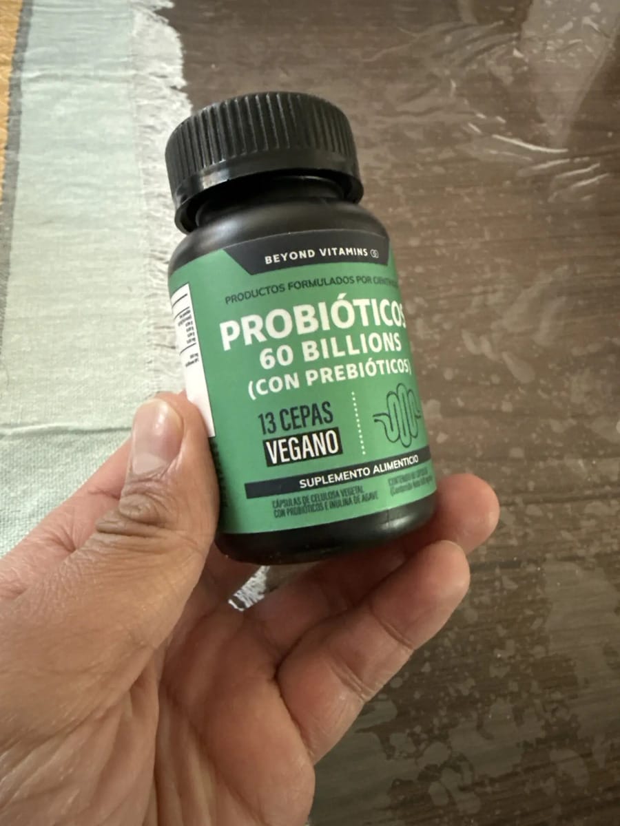 Customer photo review of Probióticos 60 billions (Con prebióticos) - 60 cápsulas
