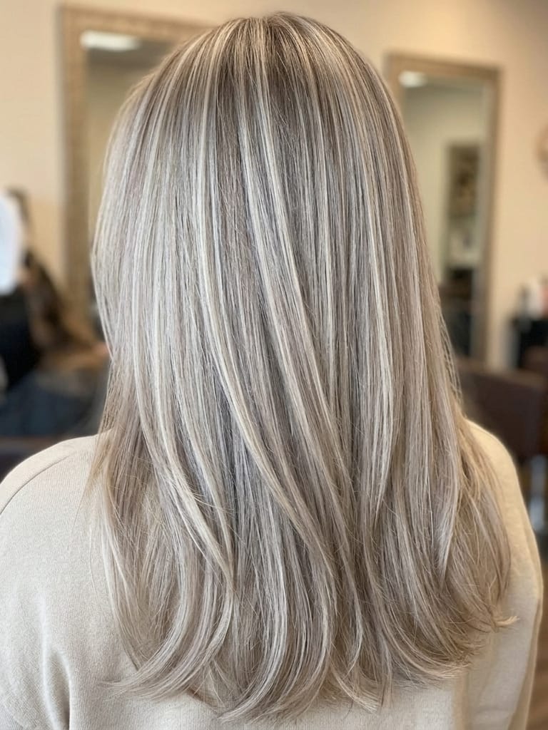Customer photo review of Virgin Injection Tape in Hair Extensions Blonde Highlights #P19/60
