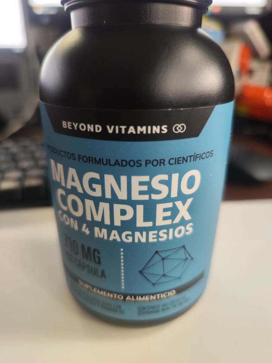 Customer photo review of Magnesio complex con 4 magnesios - 180 cápsulas