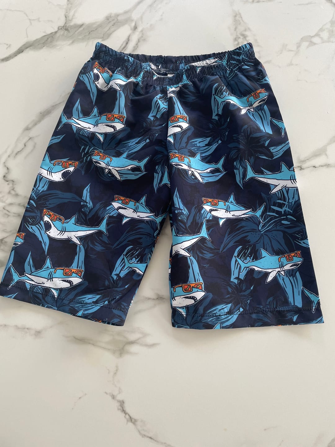 Customer photo review of Cool Sharks Swim Shorts Fabric