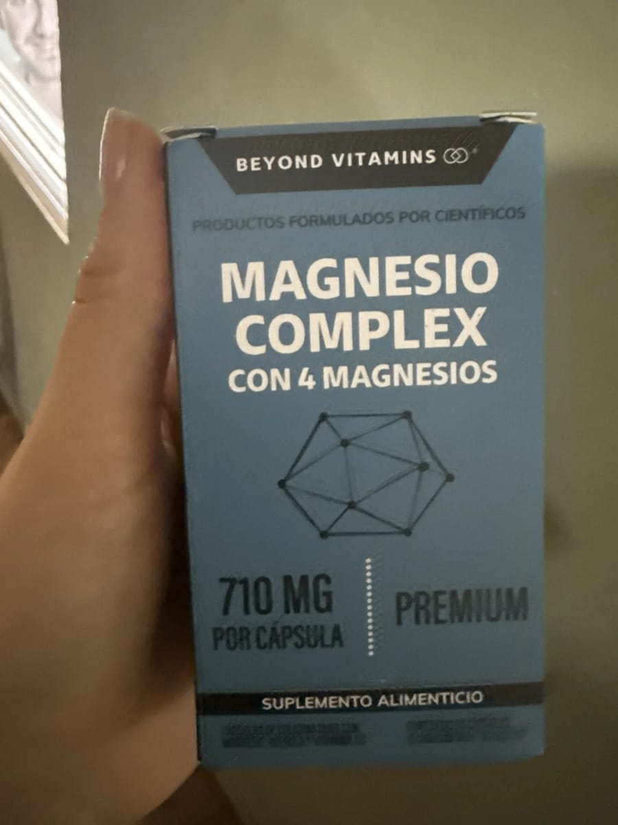 Customer photo review of Magnesio complex con 4 magnesios - 180 cápsulas