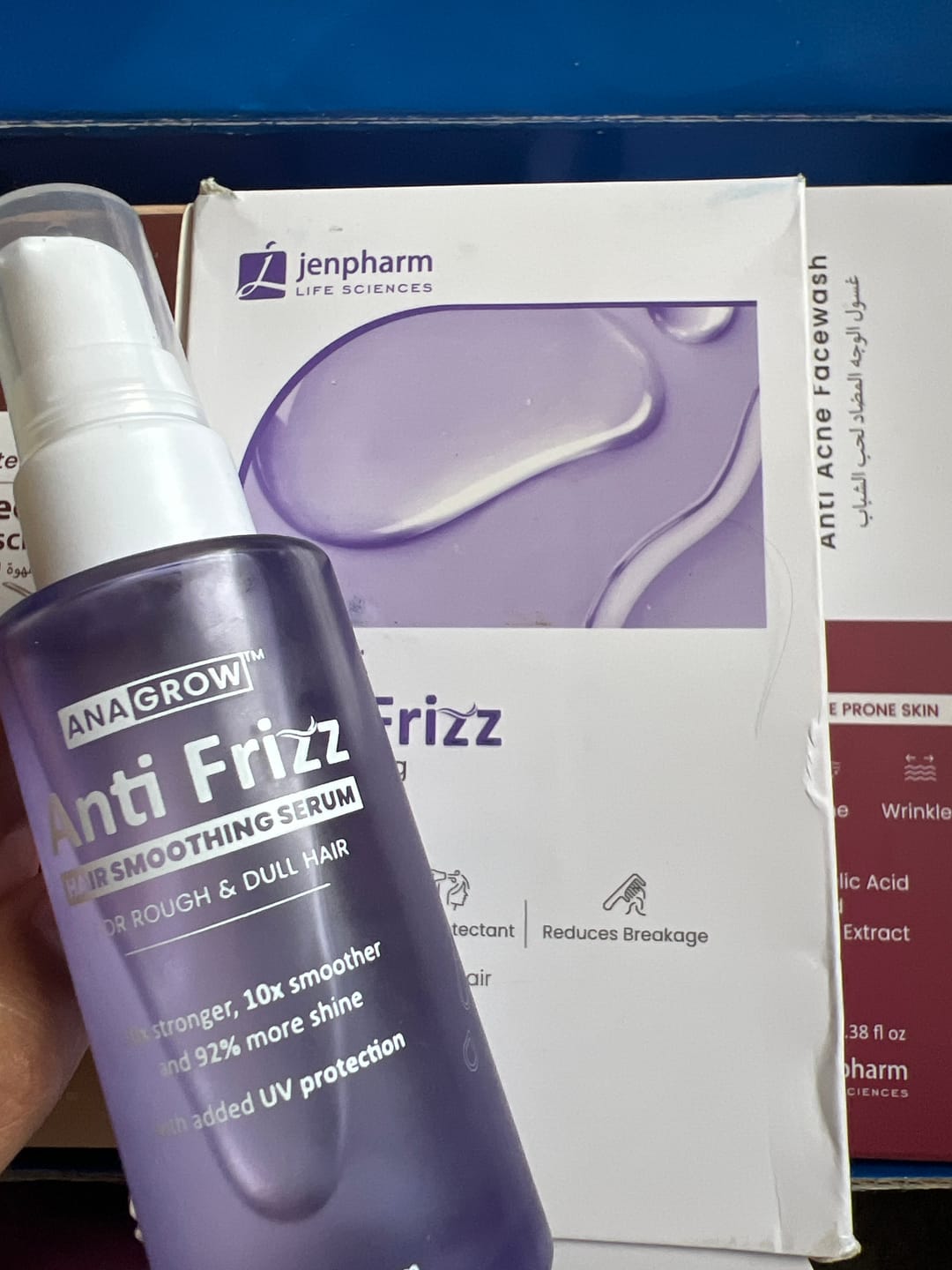 Customer photo review of Anagrow Anti Frizz Hair Serum
