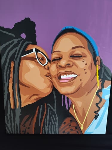 Customer photo review of Couples Paint Kit