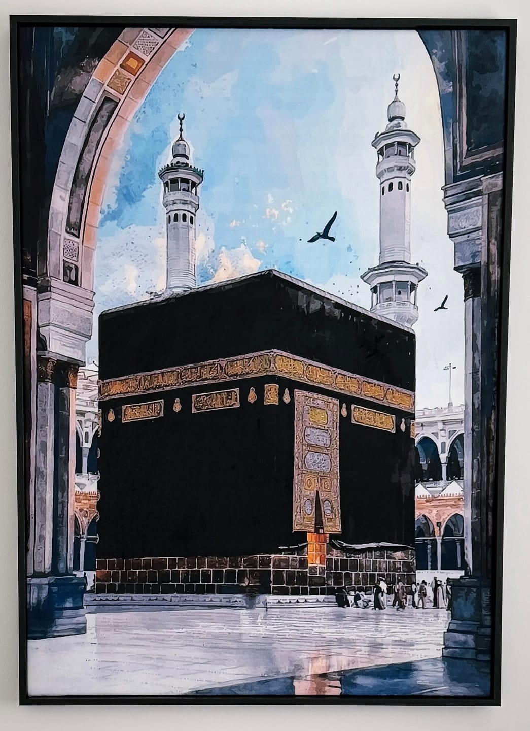 Customer photo review of The Kaaba Canvas – Heart of Masjid al-Haram