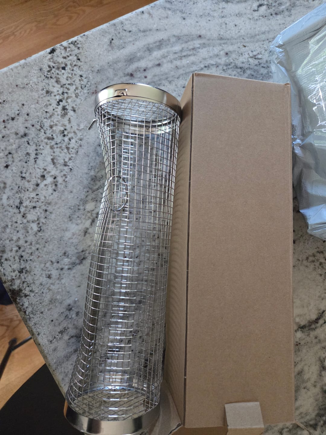Customer photo review of Stainless Steel Grill Cage