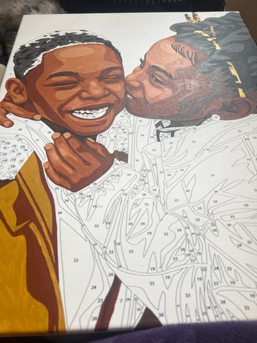 Customer photo review of Couples Paint Kit