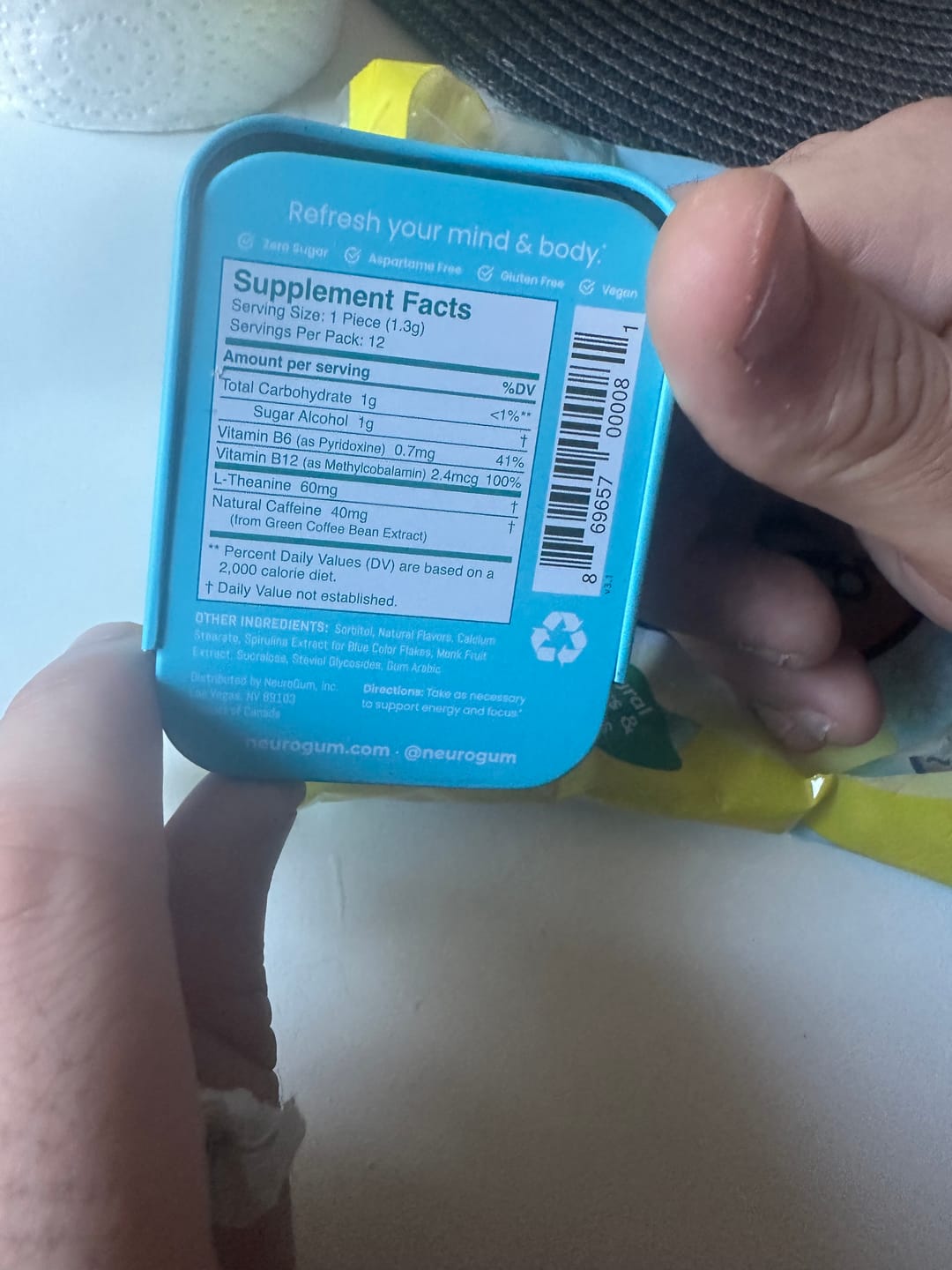 Customer photo review of Energy & Focus Mints