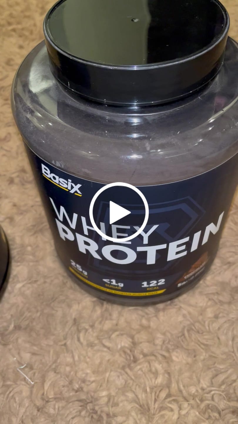 Customer video review of Basix Muscle Whey Protein Chocolate Chunk 5 LB