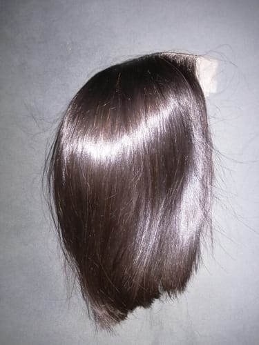 Customer photo review of Budget Vietnamese Super Double Drawn Bone Straight 2x6 Closure 10" Natural Black Wig