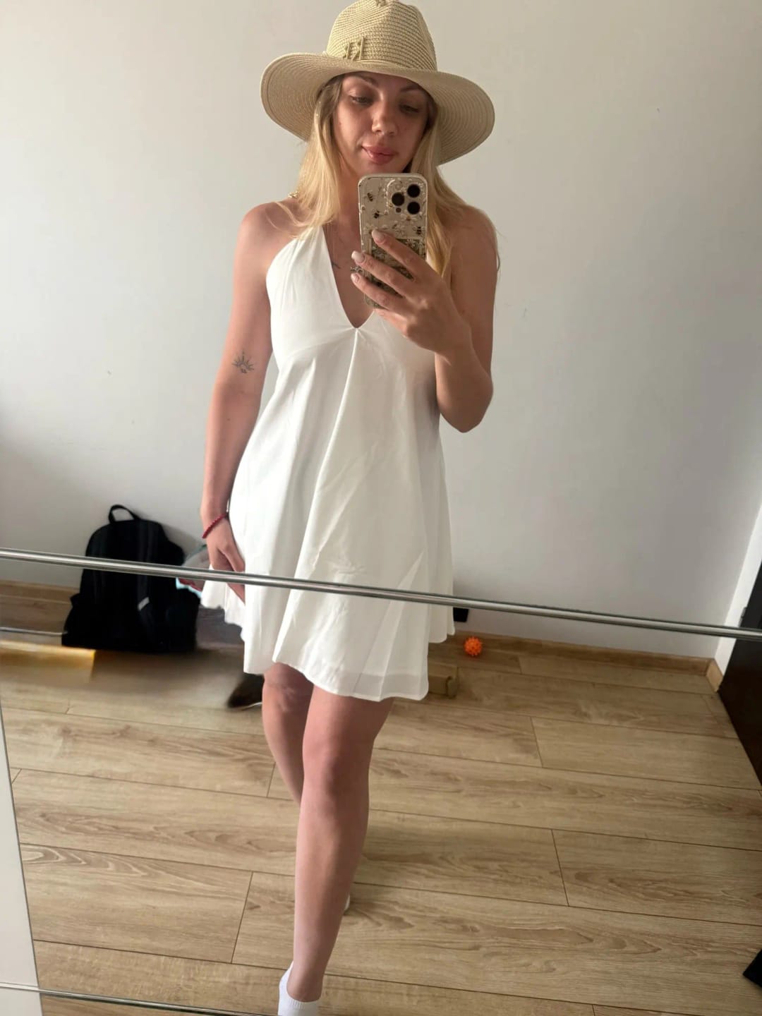 Customer photo review of Sophie Halter Mini Dress