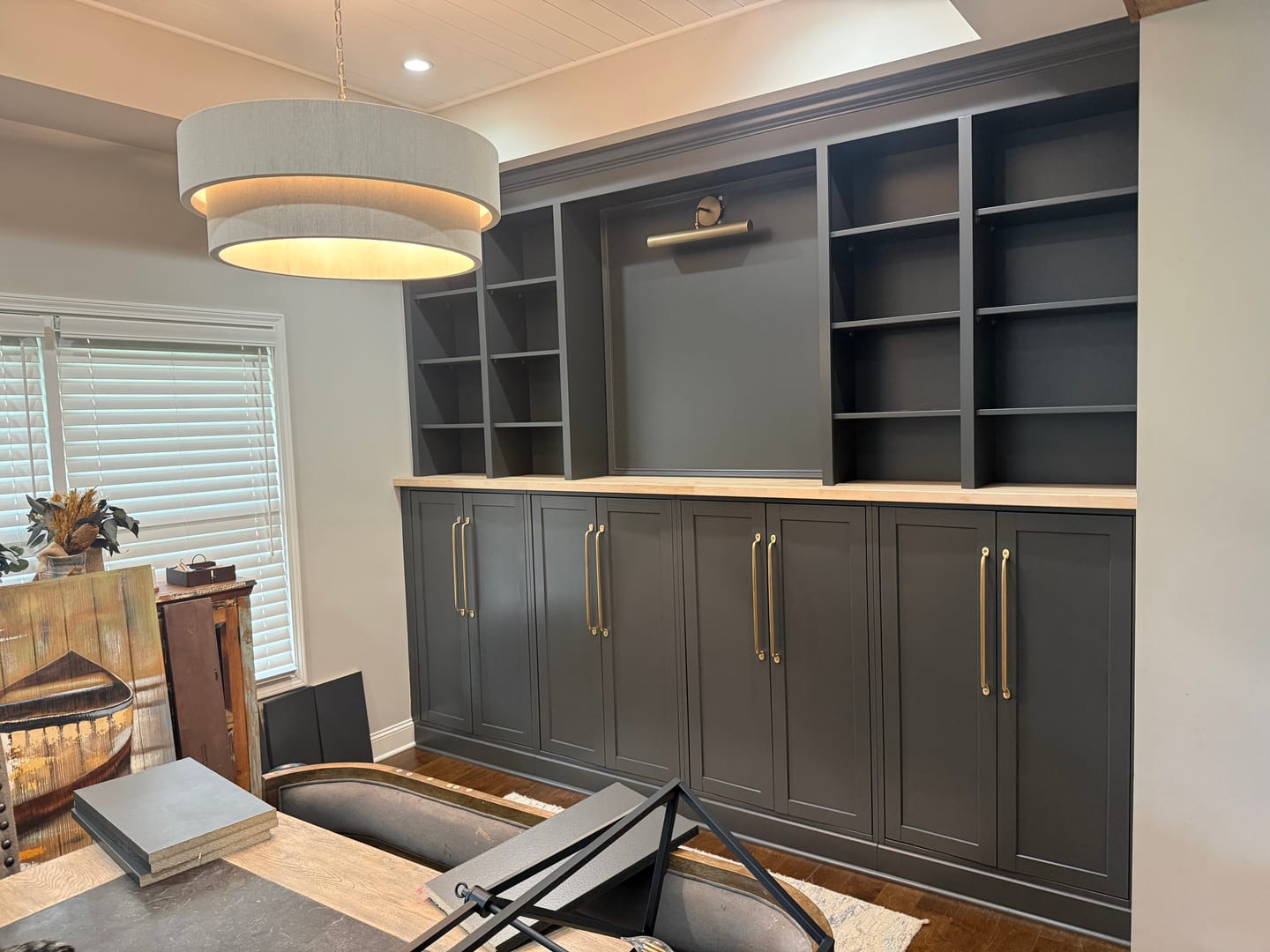 Customer photo review of Serene Cabinet Pulls - Brass Brushed