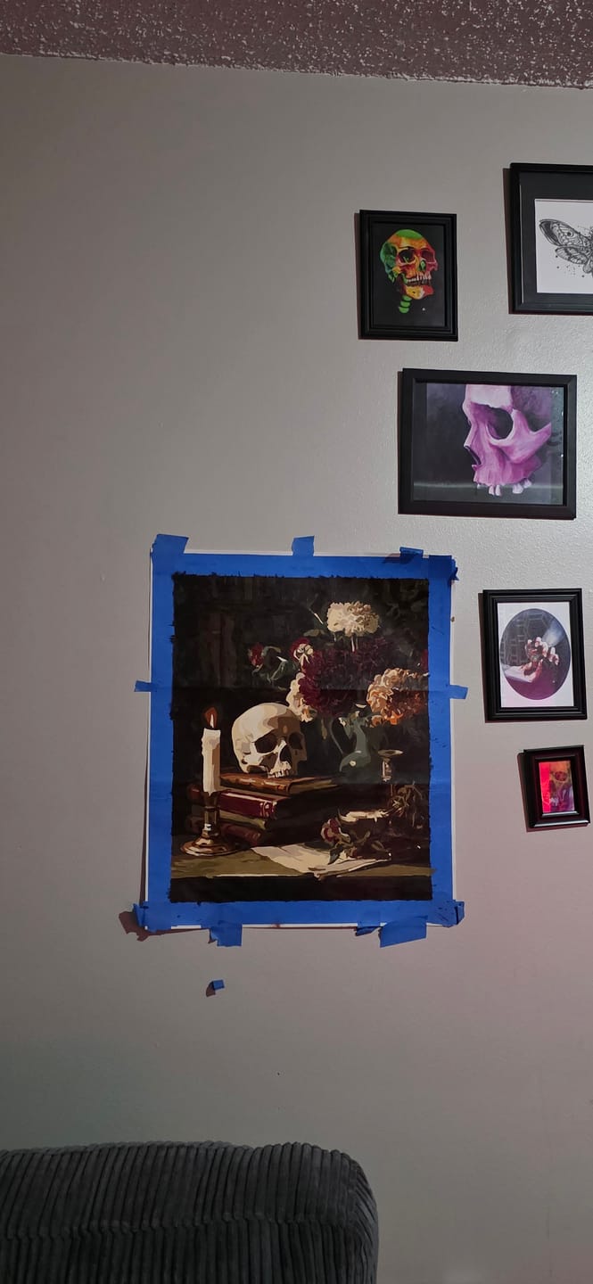 Customer photo review of Vintage Library | Paint by Number