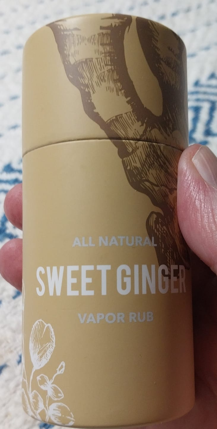 Customer photo review of Sweet Ginger Vapor Rub Stick