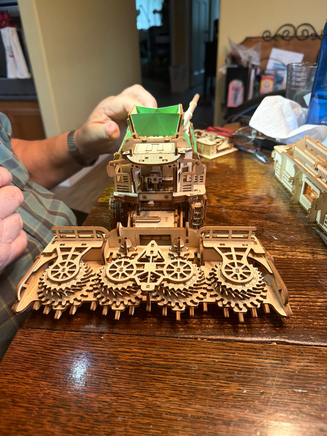 Customer photo review of Grain Combine Harvester 3D Wooden Puzzle