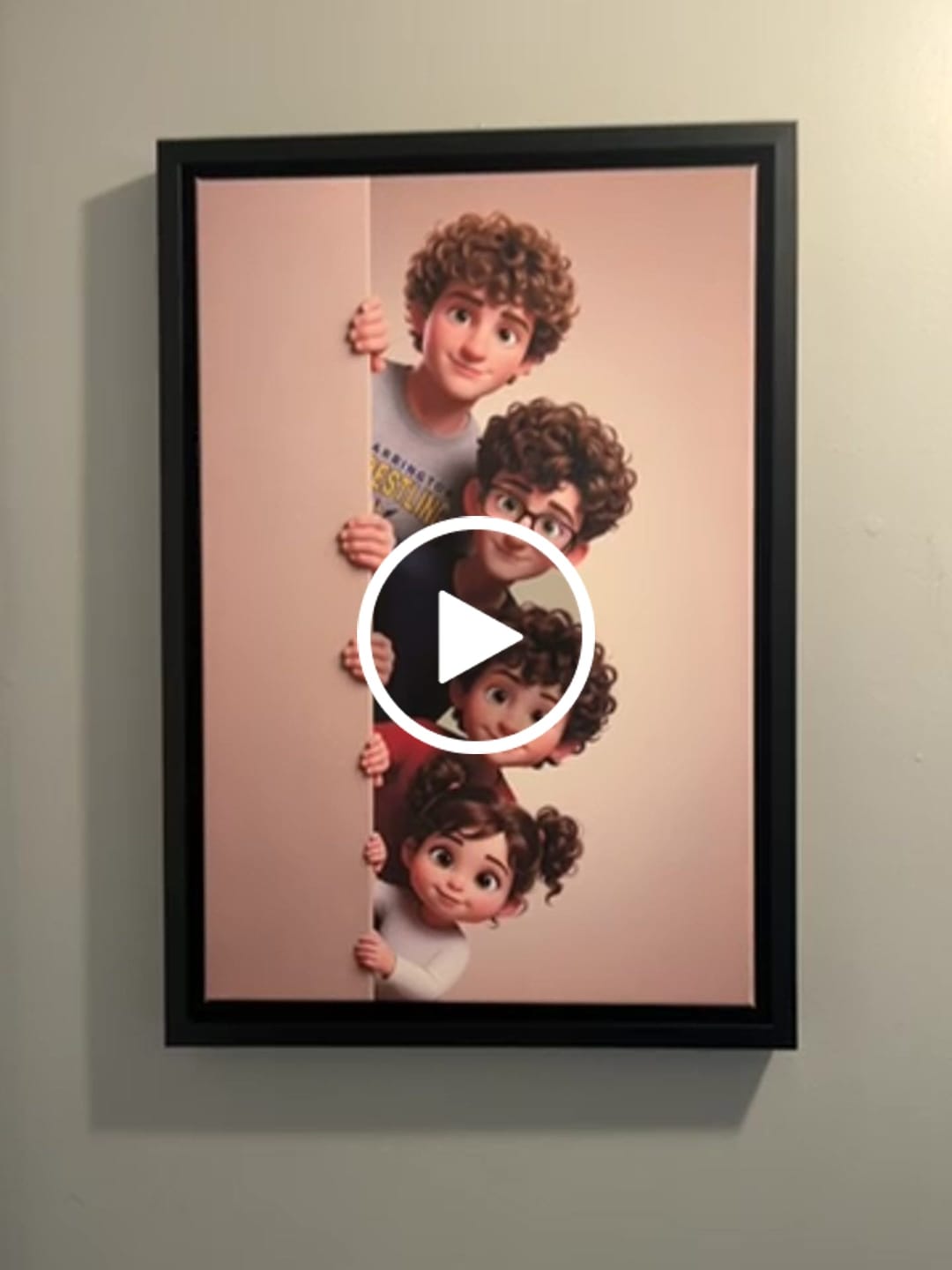 Customer video review of Personalized Canvas - Animated Wall