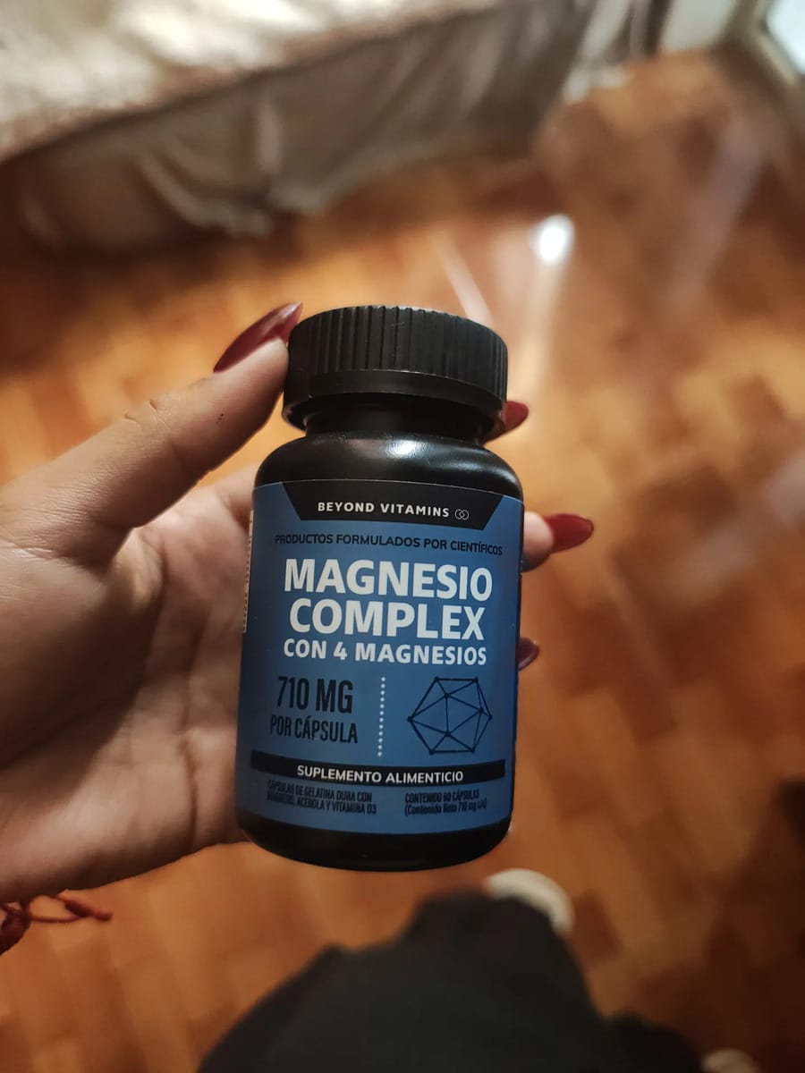 Customer photo review of Magnesio complex con 4 magnesios - 180 cápsulas