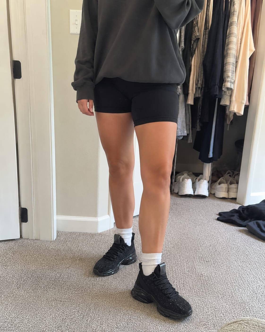 Customer photo review of Lucky Step Rhinestone Slip-On Sneakers