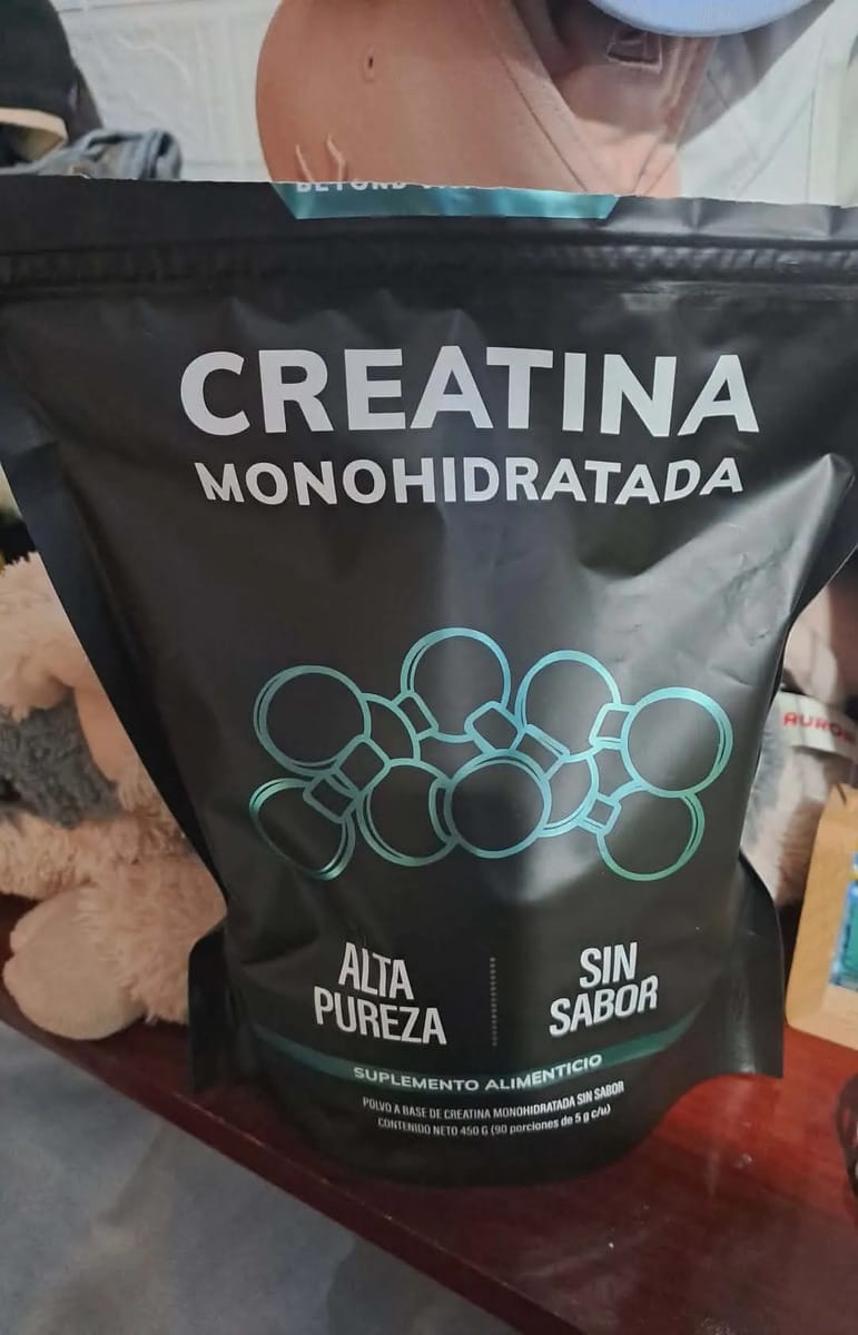 Customer photo review of Creatina Monohidratada Micronizada en Polvo | 100% Alta Pureza Certificada - Pre Entreno (300 gr)