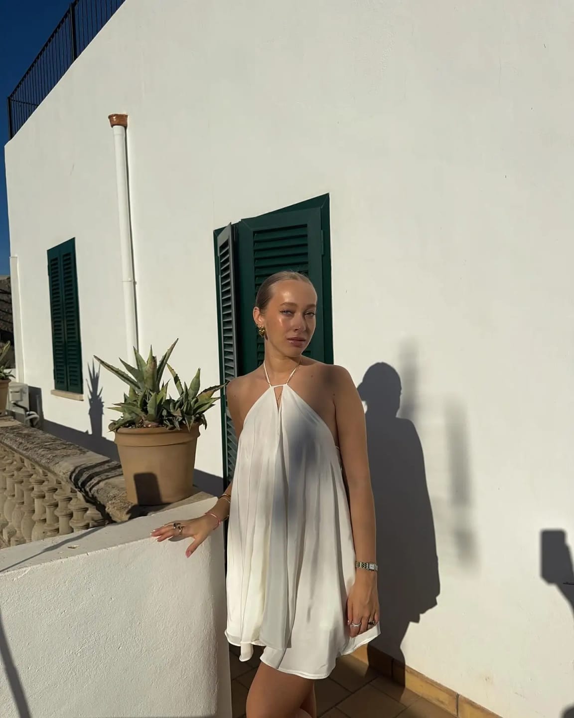 Customer photo review of Sophie Halter Mini Dress