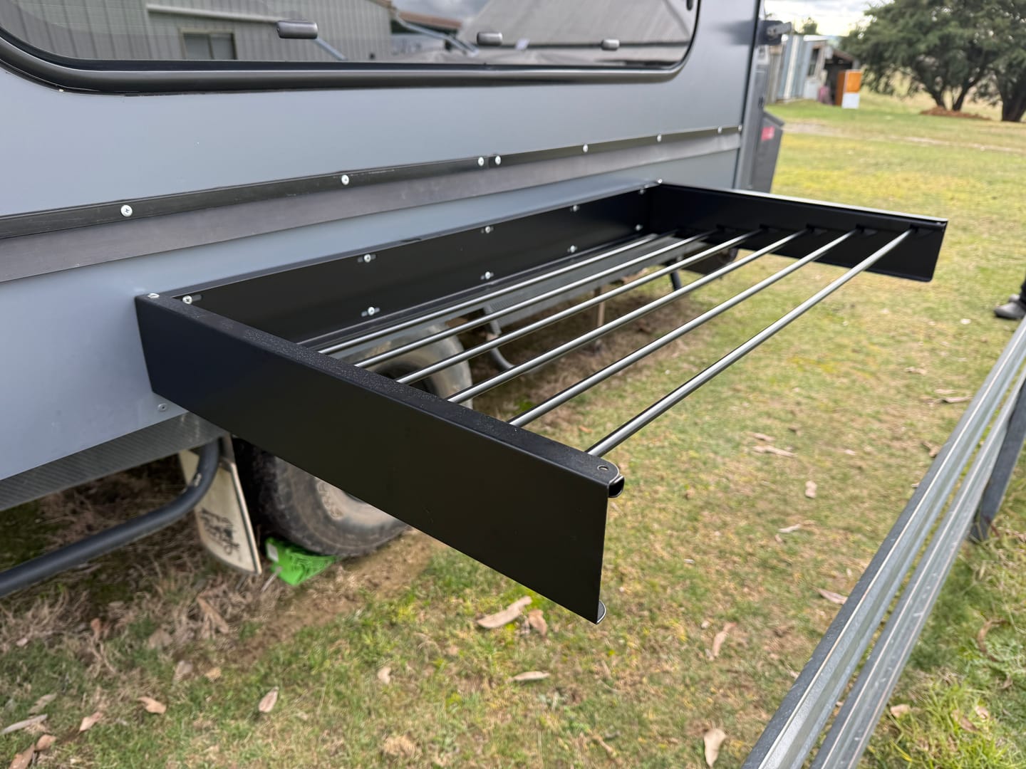 Customer photo review of Caravan Wall Mounted Drying Rack - Foldable Indoor and Outdoor