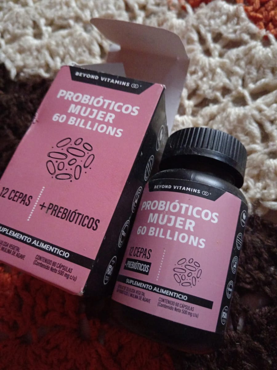 Customer photo review of Probioticos mujer 60 billions - 60 cápsulas