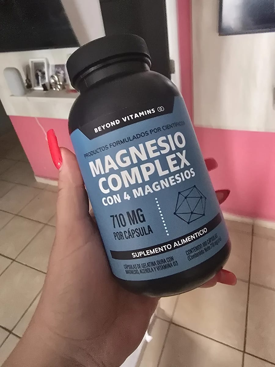 Customer photo review of Magnesio complex con 4 magnesios - 180 cápsulas