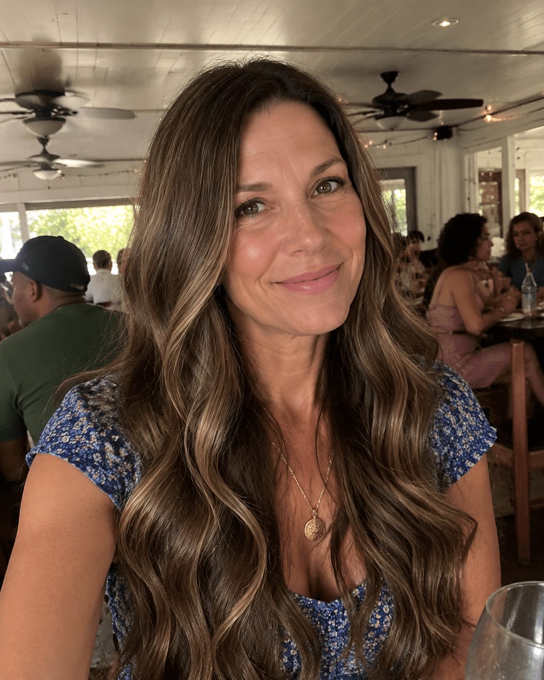 Customer photo review of Virgin Injection Tape in Hair Extensions Brown Highlights #DU