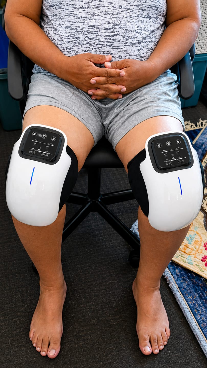 Customer photo review of ElectroPulse™ Masajeador de Rodilla