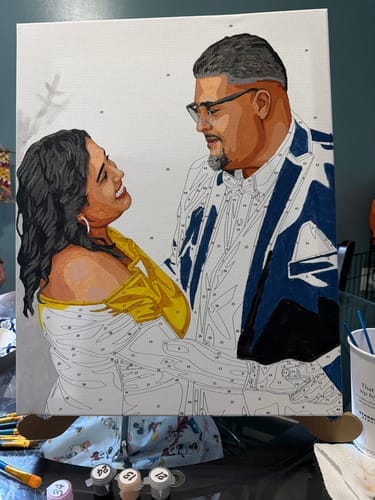 Customer photo review of Couples Paint Kit