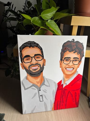Customer photo review of Couples Paint Kit