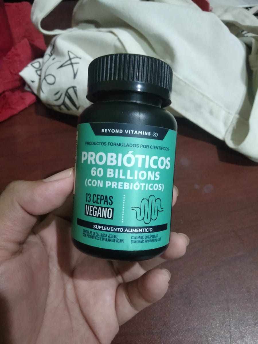 Customer photo review of Probióticos 60 billions (Con prebióticos) - 60 cápsulas