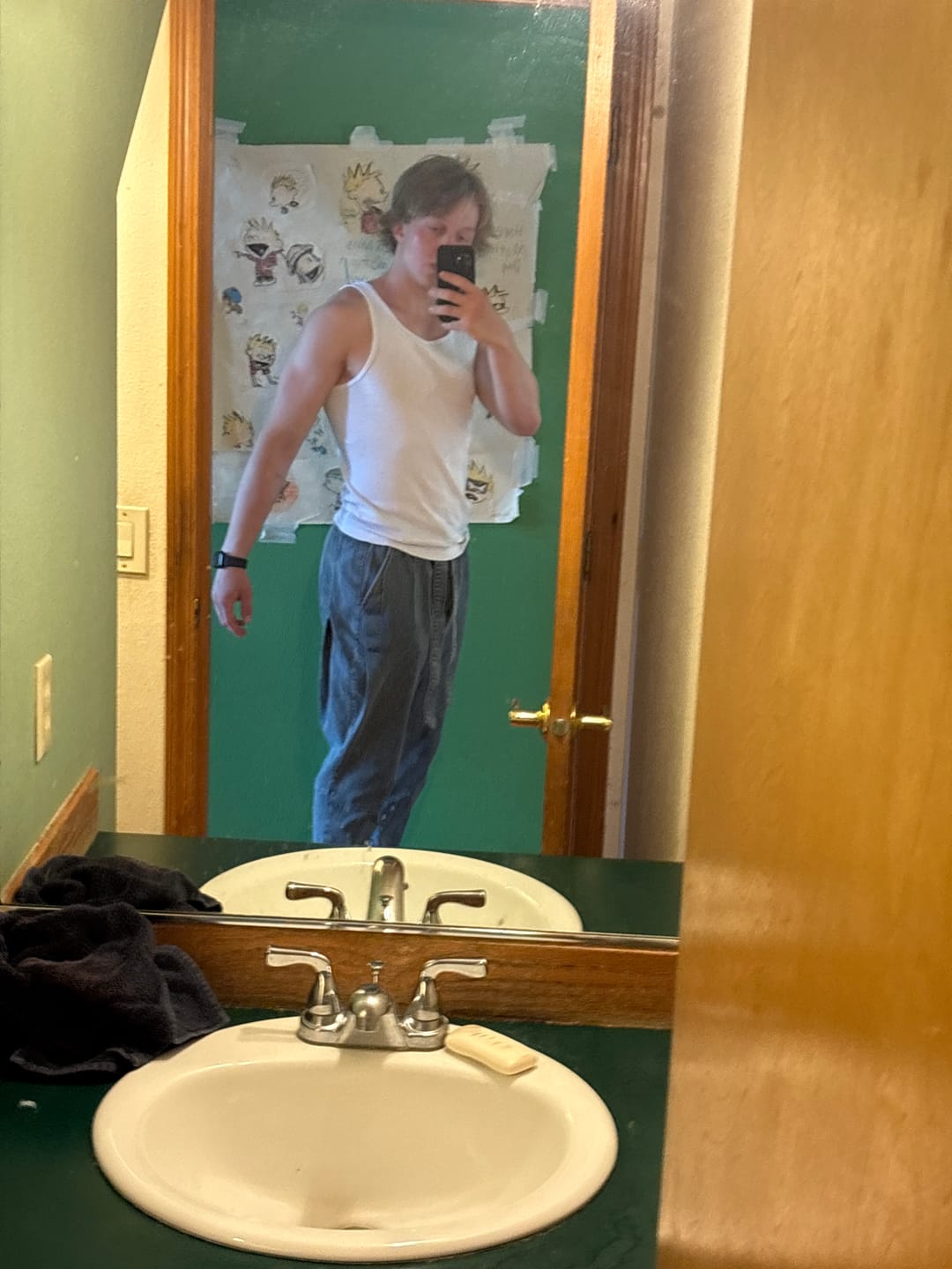 Customer photo review of Oleno Soft Washed Pants