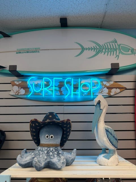 Customer photo review of Custom Neon: SURF SHOP