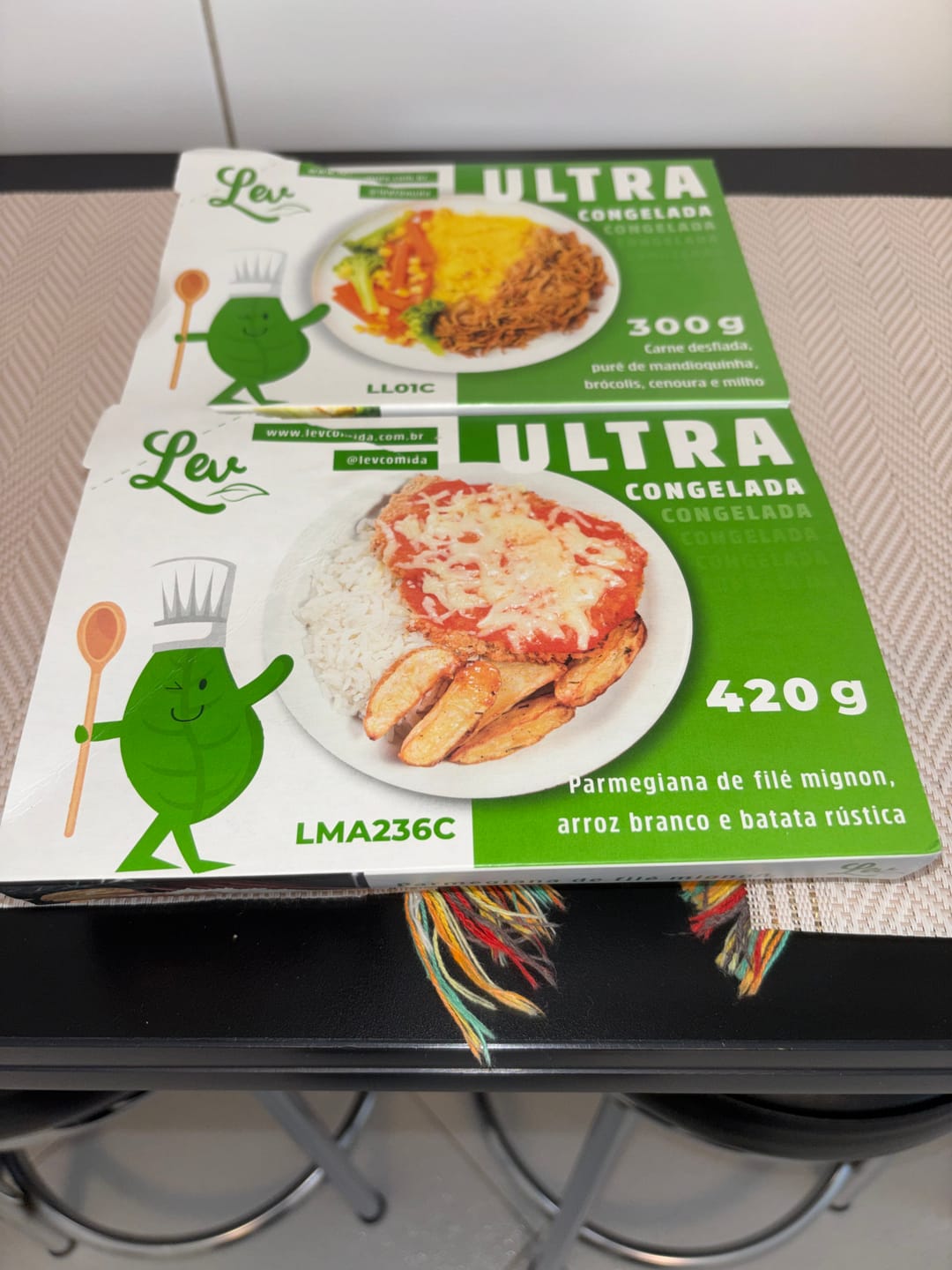Customer photo review of Parmegiana de filé mignon, arroz branco e batata rústica