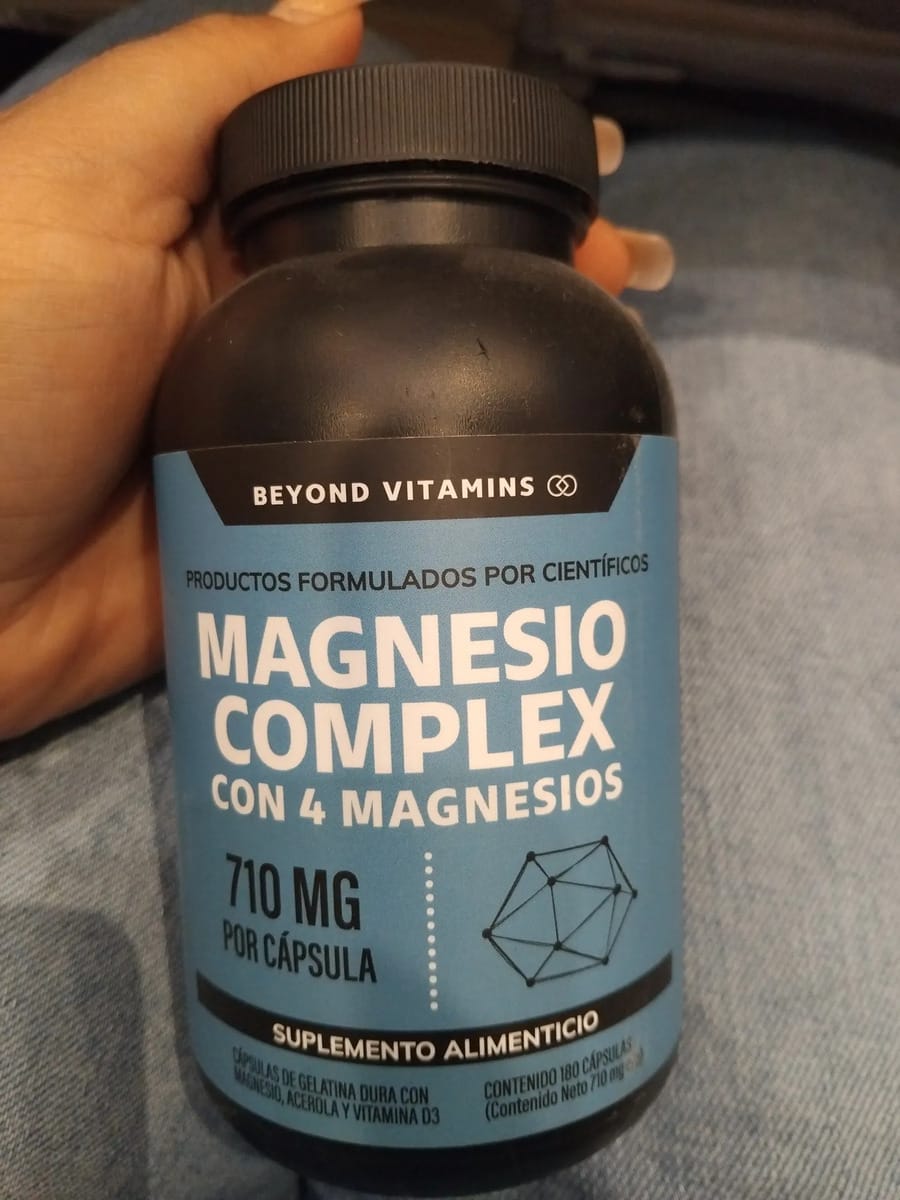 Customer photo review of Magnesio complex con 4 magnesios - 180 cápsulas