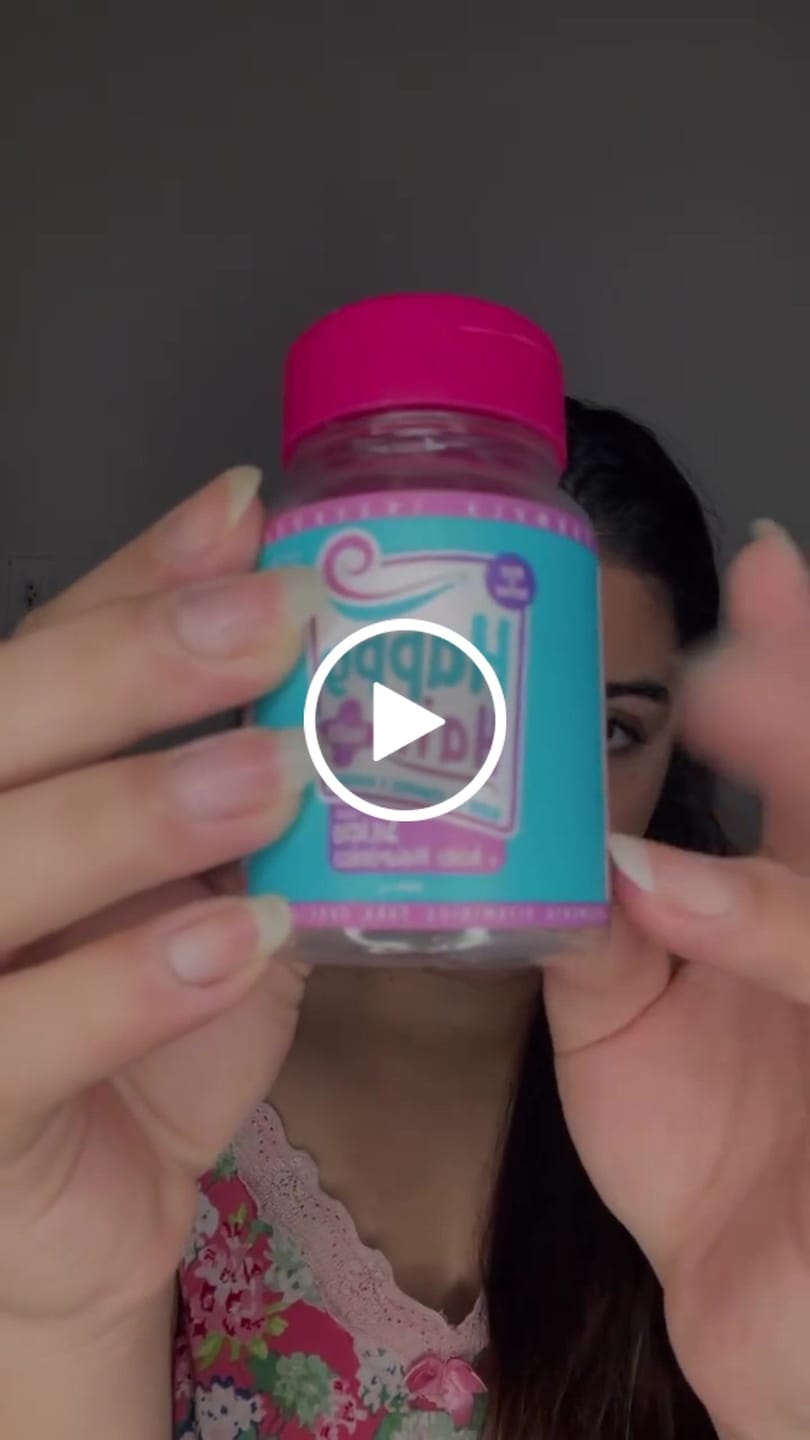 Customer video review of Happy Hair 3 Potes + 3 Potes Grátis + 2 Potes de Colágeno (Total 8 Potes)