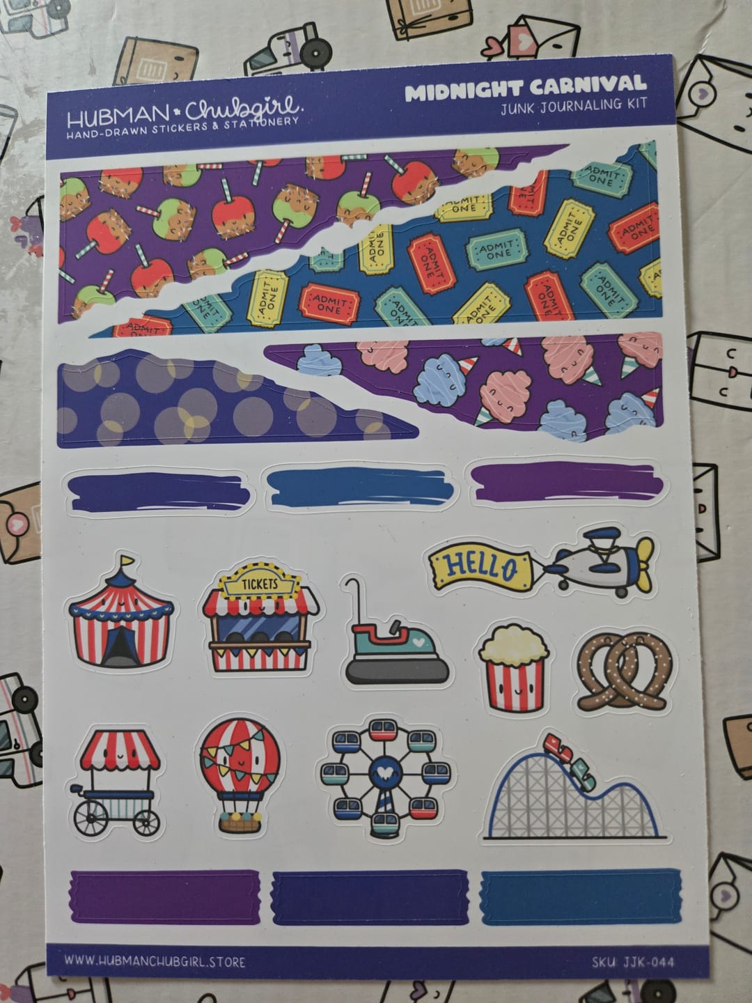 Customer photo review of Midnight Carnival Days Junk Journaling Kit