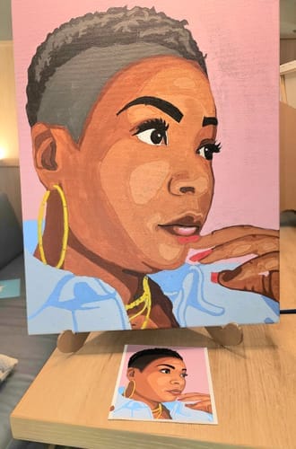 Customer photo review of Selfie Paint Kit