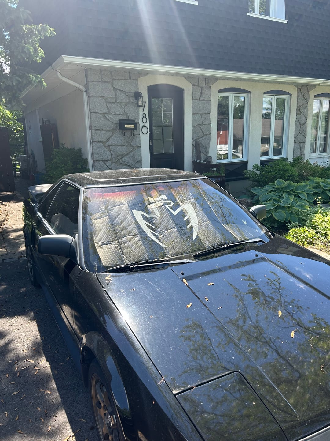 Customer photo review of MR2Heaven MR2-Bird Logo Windshield Sun Shade