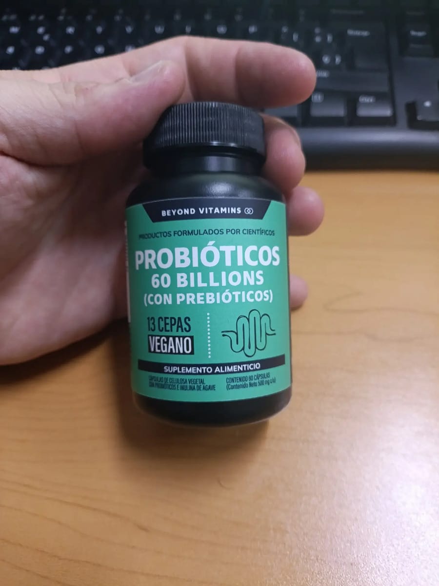 Customer photo review of Probióticos 60 billions (Con prebióticos) - 60 cápsulas