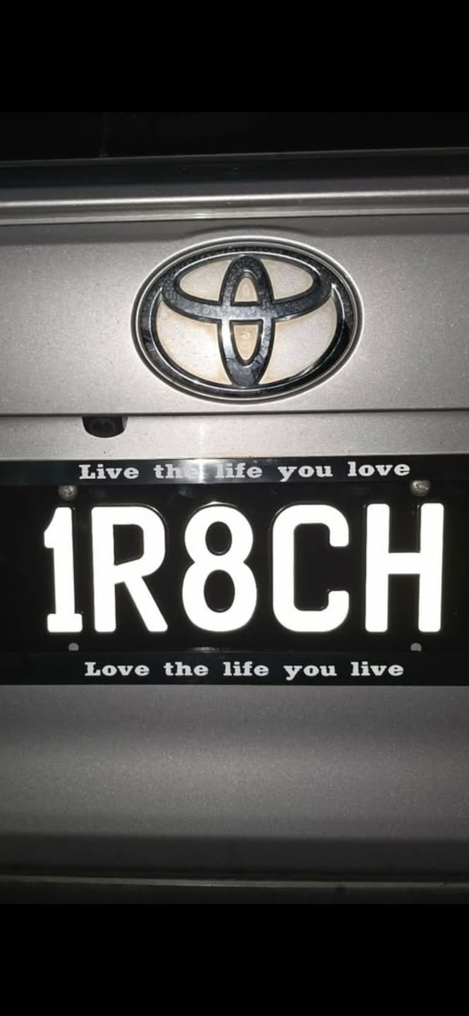 Customer photo review of Custom Plate Frames