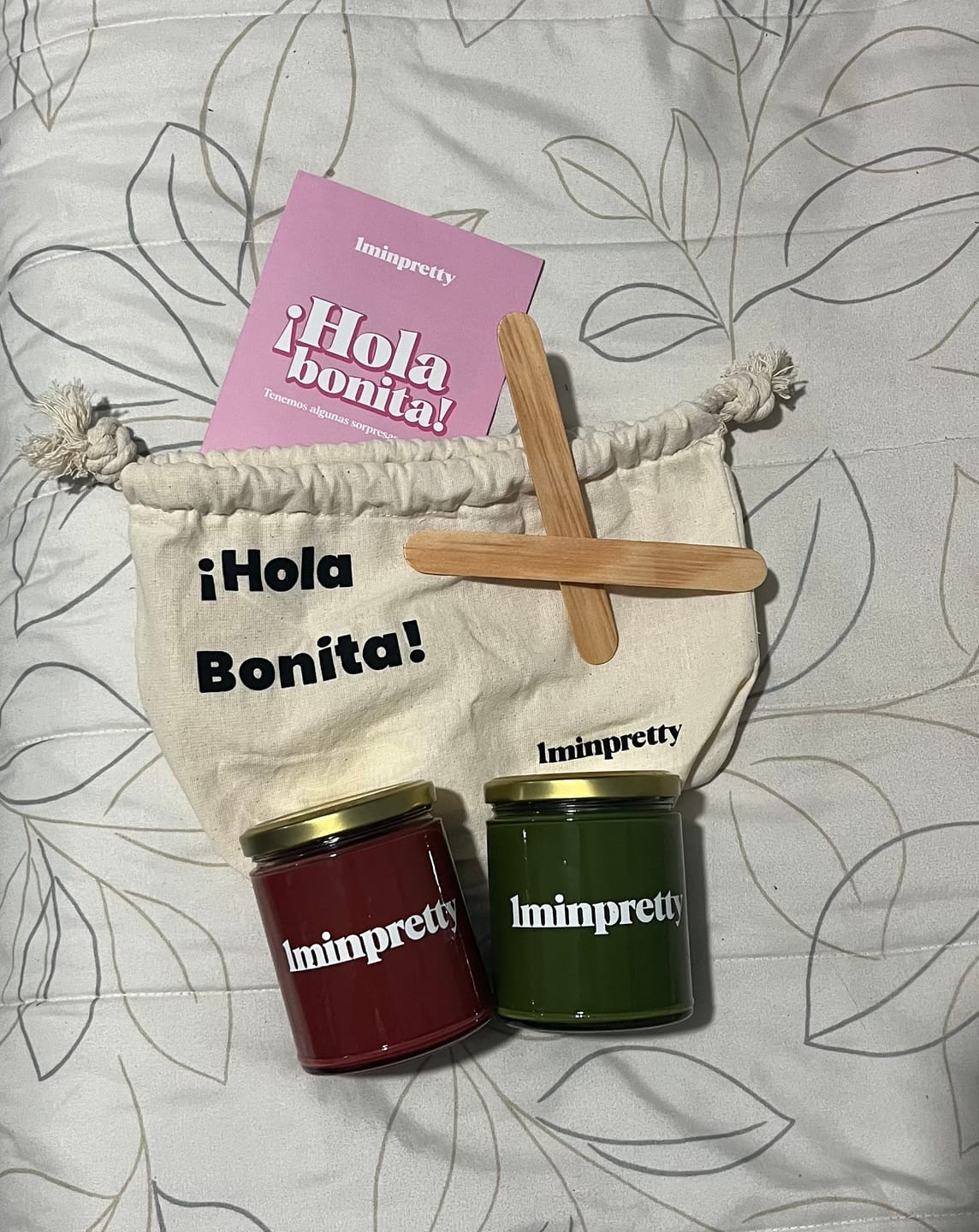 Customer photo review of Kit de 2 tarros de cera con envío gratis mx