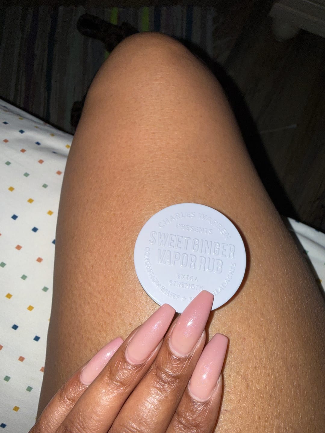 Customer photo review of Extra Strength Sweet Ginger Vapor Rub [Compact]