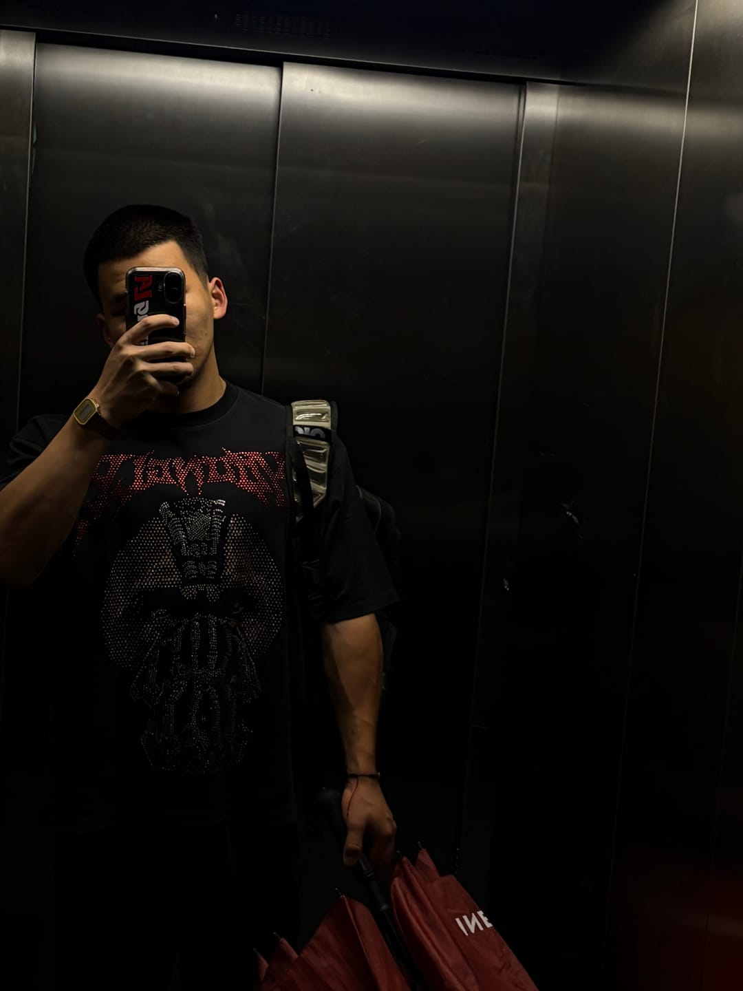 Customer photo review of 4257 - Batman Rhinestone Tees