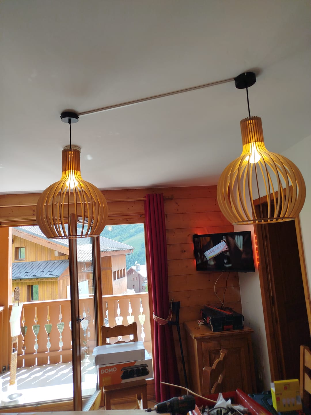Customer photo review of Suspension en bois scandinave |  Balinaise