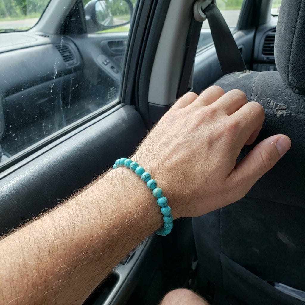 Customer photo review of Bracelet Turquoise naturelle, Protection et Sérénité