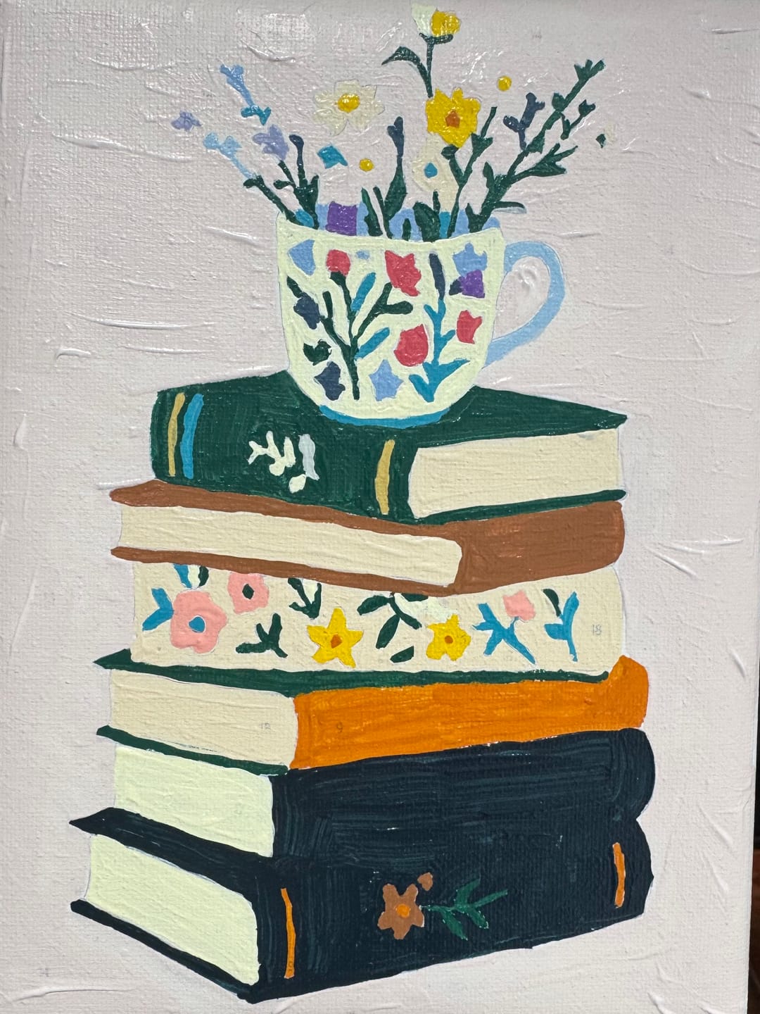 Customer photo review of 6 Mini Paintings - Colorful Books Set
